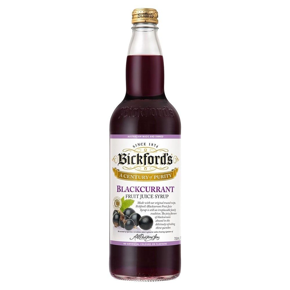 Bickford's Blackcurrant Fruit Juice Syrup 750ml