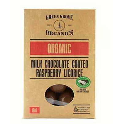 Junee Choc Coated Raspberry Licorice 180g