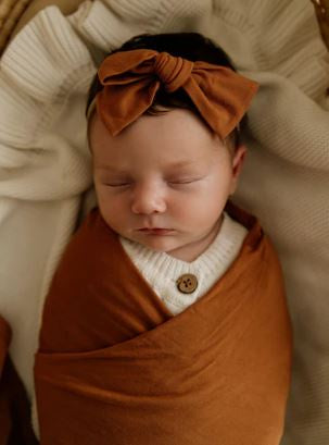 Vixsa Chestnut Bamboo Bow Headband