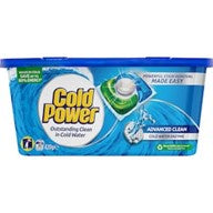 Cold Power Regular Laundry Detergent Capsules 30 Pk