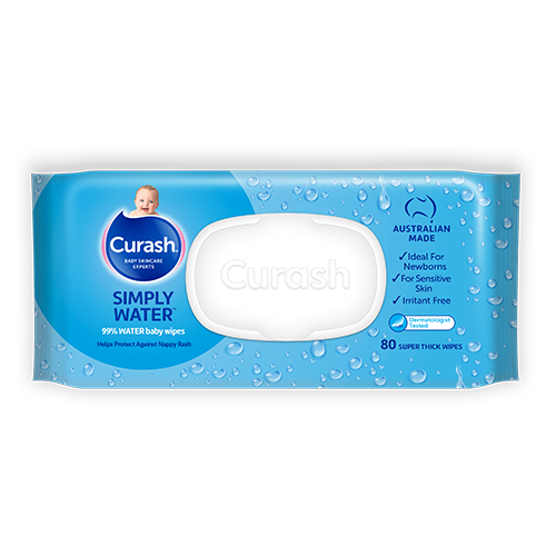 Curash Water Baby Wipes 80ct