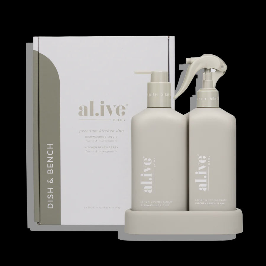 Al.ive Body Bench Spray & Dishwashing Liquid Duo 2 x 300ml