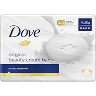 Dove Soap Bar Moisturising Beauty Cream 90g 4pk
