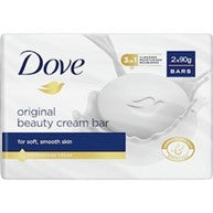 Dove Soap Bar Moisturising Beauty Cream 90g 2pk