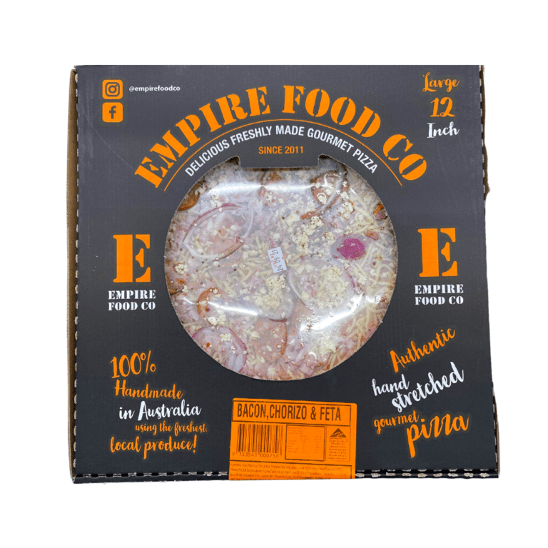 Empire Food Bacon Chorizo & Fetta Pizza 600g