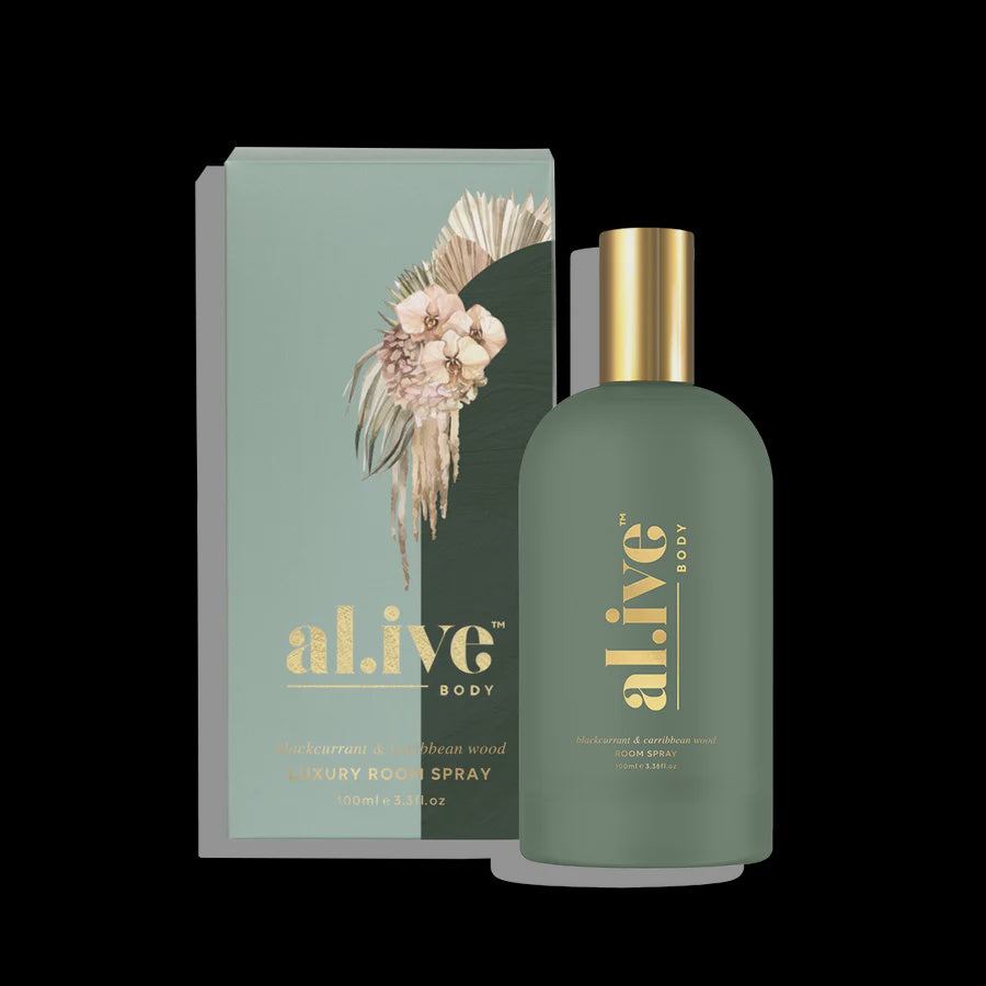 Al.ive Body Blackcurrant & Caribbean Wood Room Spray 100ml