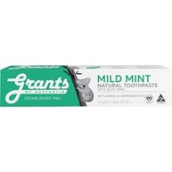 Grants of Australia Natural Toothpaste Mild Mint 110g