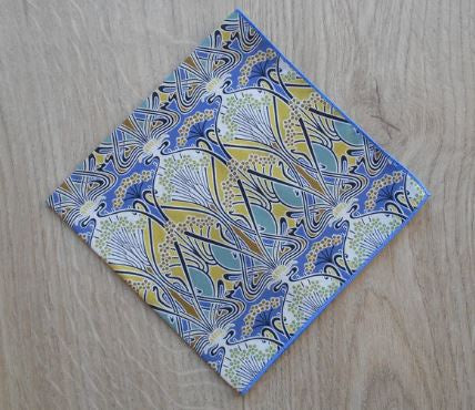 Ladies Liberty Handkerchief Ianthe-Blue/Yellow