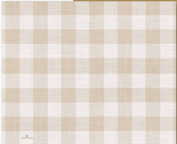 Linen Gingham Natural Paper Placemat - 30 sheets