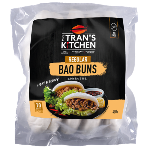 Mrs Tran's Kitchen Regular Bao Buns 400g 10 Pack