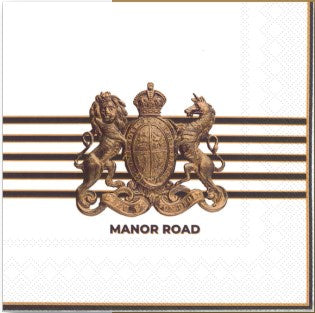 Manor Road Luncheon Napkins Regal Stripes