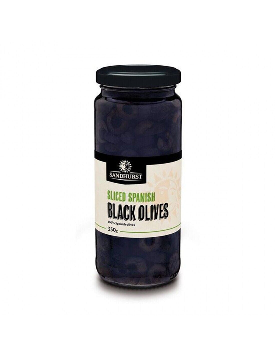 Sandhurst Sliced Spanish Black Olives 350g