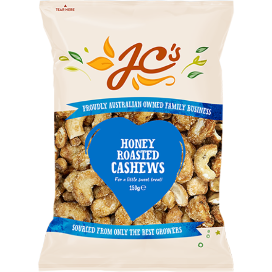 JCS Cashews Honey Roasted 150g