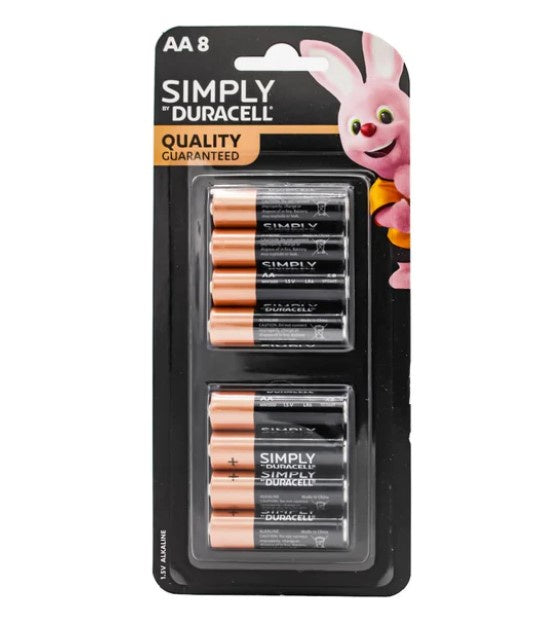 Duracell Simply Batteries AA 8pk