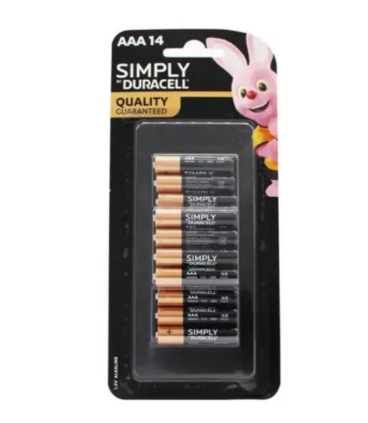 Duracell Simply Batteries AAA 14pk