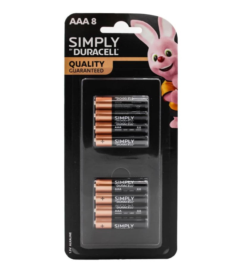 Duracell Simply Batteries AAA 8pk