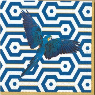 Manor Road Cocktail Napkin Macaw 20pk