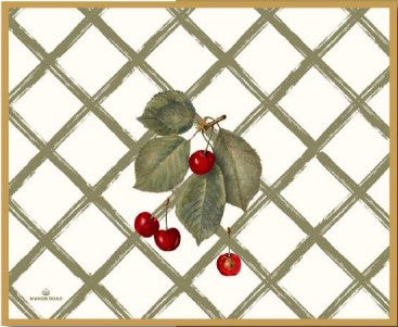 Cherry Canvas Paper Placemat Pad - 30 sheets