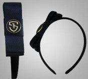 Ivy & Reed OSG Badge Bow Headband - Navy