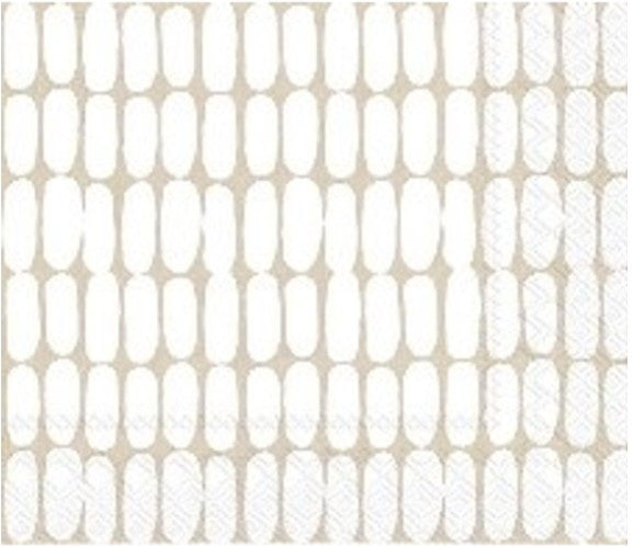 Marimekko  White/Beige Cocktail Napkin 20pk