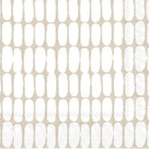 Marimekko White/Beige Luncheon Napkin 20pk