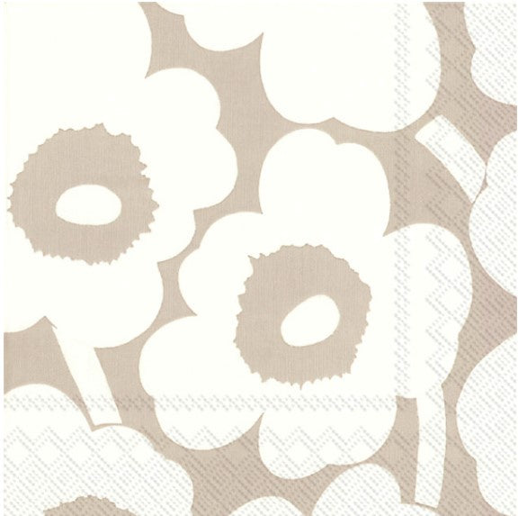 Marimekko Linen/White Luncheon Napkin 20pk