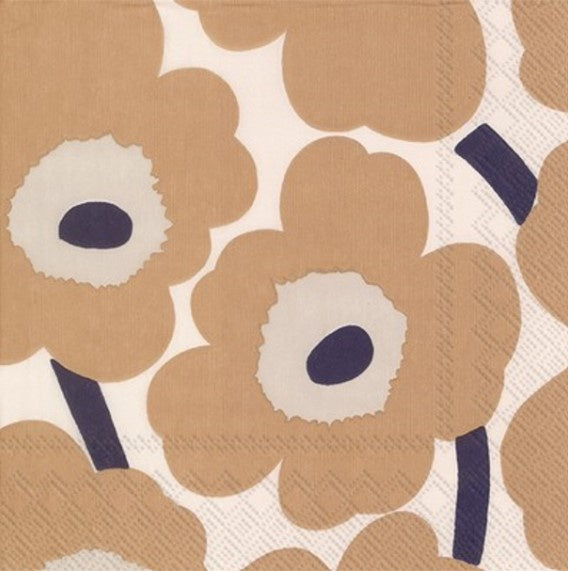 Marimekko Unikko Cream Luncheon Napkin 20pk