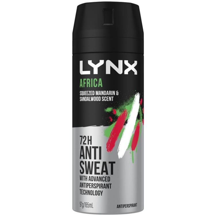 Lynx Antiperspirant Sweat Protection Africa 48h 96g