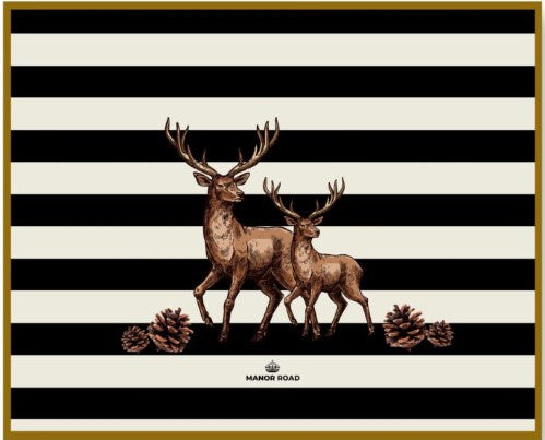 Striped Deer Paper Placemat Pad - 30 sheets