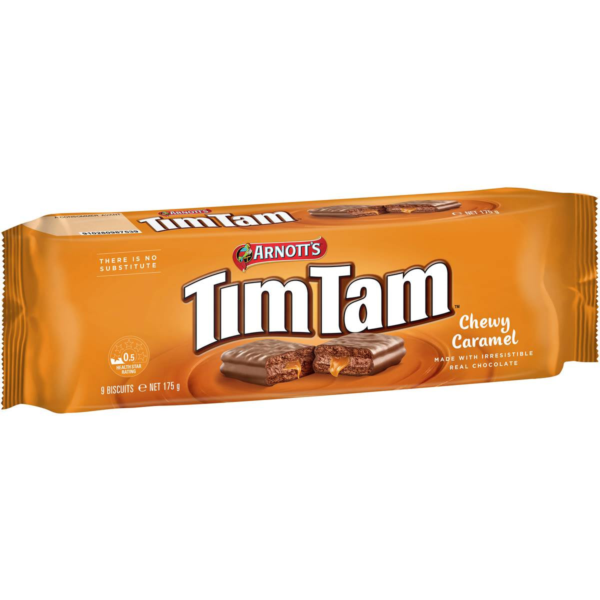 Arnott's Tim Tam Chewy Caramel Chocolate Biscuit 175g