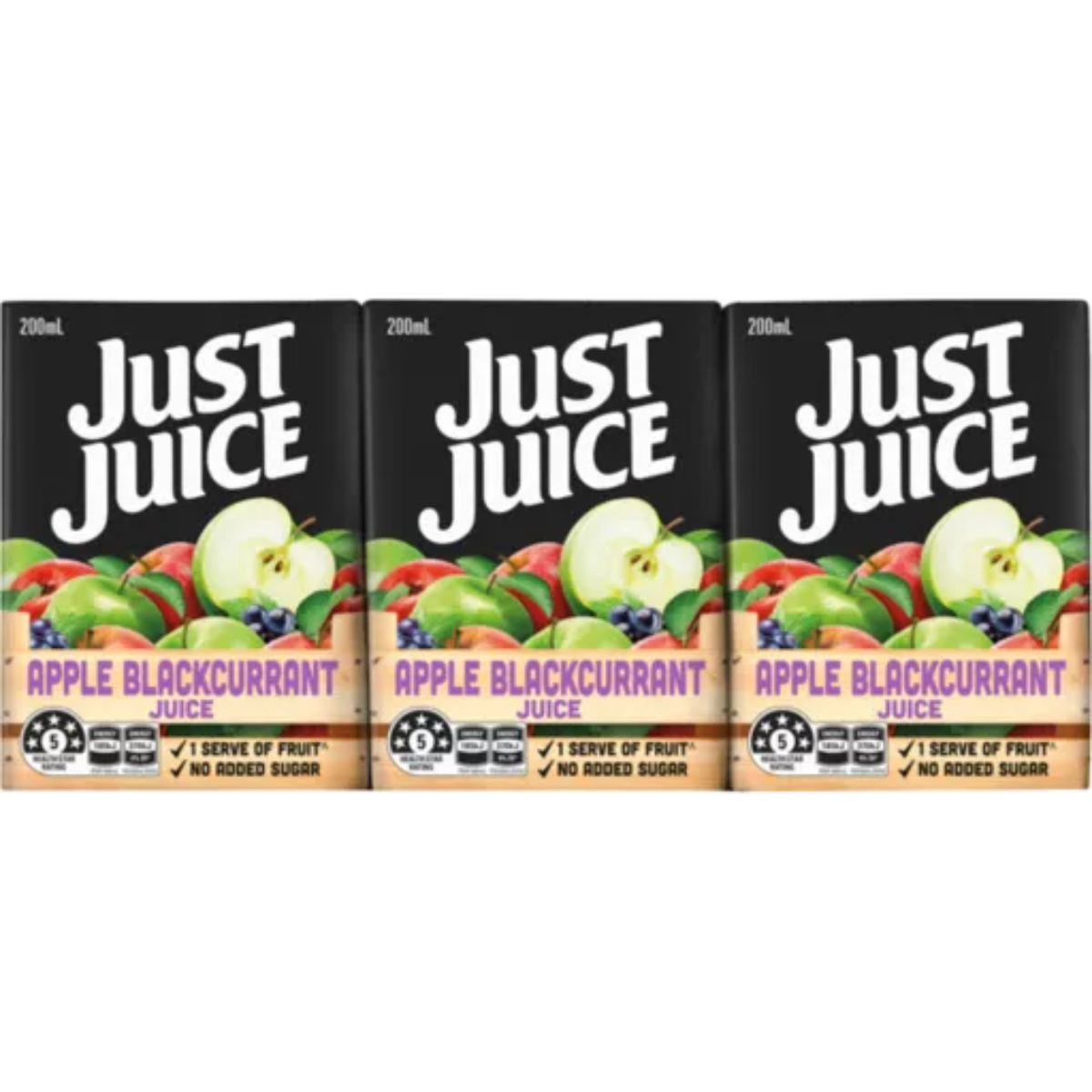 Just  Juice Apple Blackcurrant Juice 6 x 200ml