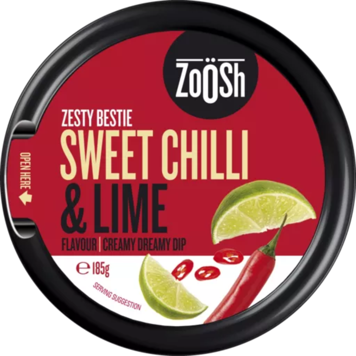 Zoosh Sweet Chilli & Lime 185g