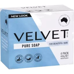 Velvet Pure Soap Bar 4Pk