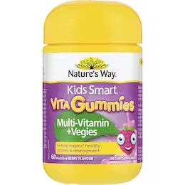 Natures Way Kids Smart Vita Gummies Multivitamin + Veggies 60 Pk