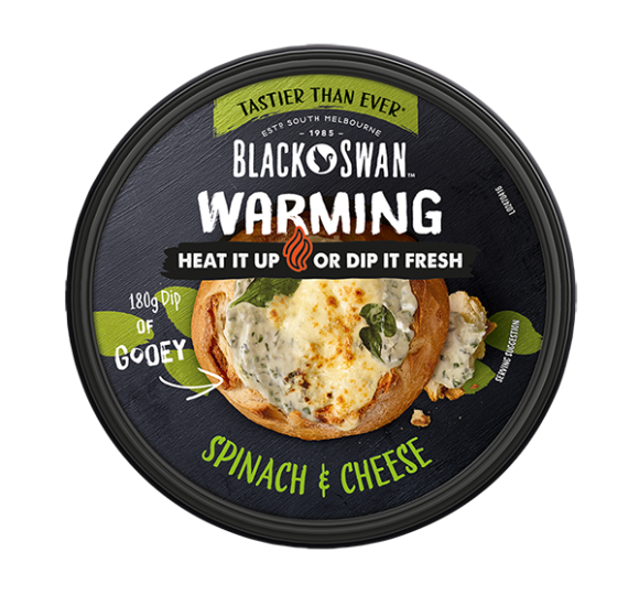 Black Swan Cheesy Spinach & Mozzarella Warming Dip 180g