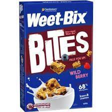 Sanitarium Weet-Bix Bites Breakfast Cereal Wildberry 500g