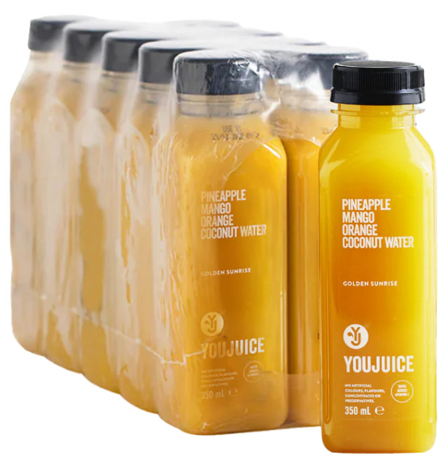 Youjuice Golden Sunrise Pineapple, Mango, Orange, Coconut Water 350ml