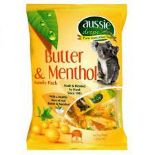 Aussie Drops Butter And Menthol Share Pack 150g 6pk