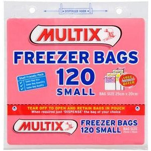 Multix Freezer Bags Tear Off Small 120pk