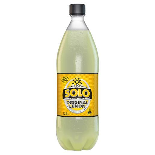 Schweppes Solo Lemon Soft Drinks Bottle 1.25L