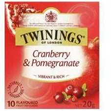 Twinings Cranberry & Pomegranate Flavoured Tea Bags 10pk