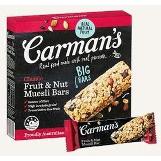 Carman's Muesli Bars Classic Fruit 6pk