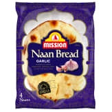 Mission Garlic Naan Bread 4 pk 280g