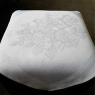 White Linen Napkin from Taylor Linen 53 x 52cm