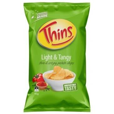 Thins Light & Tangy Potato Chips 175g