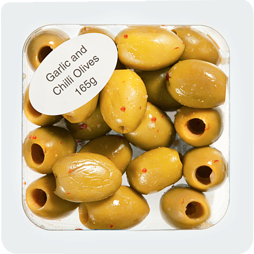 Bellissimo Garlic & Chilli Olives 165g