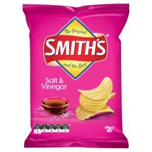 Smith's Crinkle Cut Salt & Vinegar Chips 170g