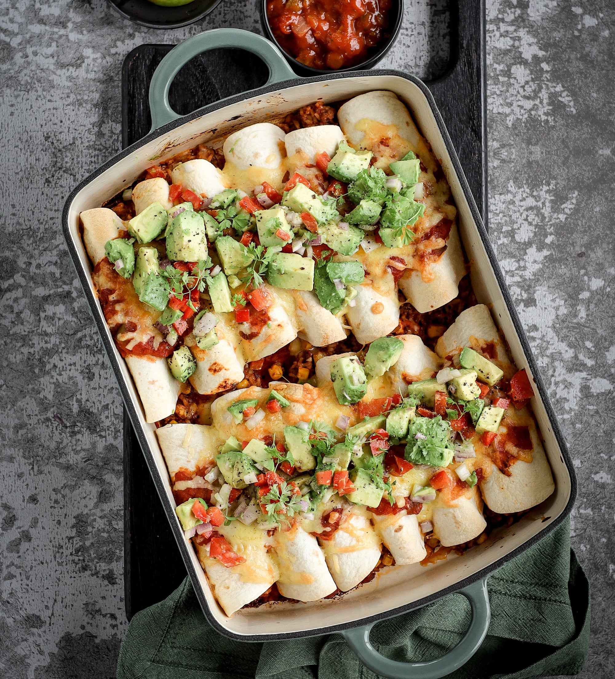 The Ultimate Meal Box - Cheesy Beef Enchiladas