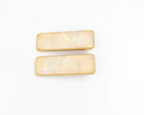 Panache Style Embellished Diana Clips Cream