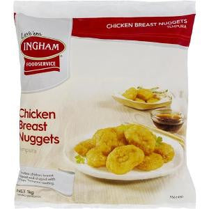 Ingham Chicken Breast Tempura Nuggets 1kg